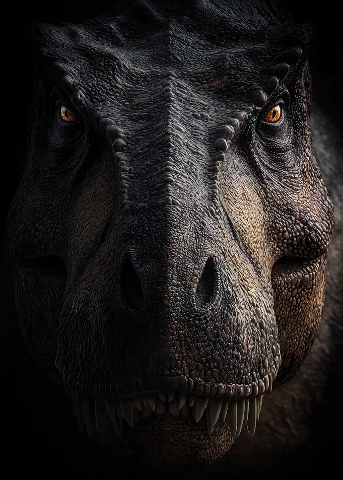Tyrannosaurus Rex Close-Up Portrait