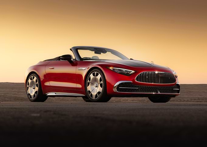 Red Mercedes-Maybach Haute Voiture Cabriolet