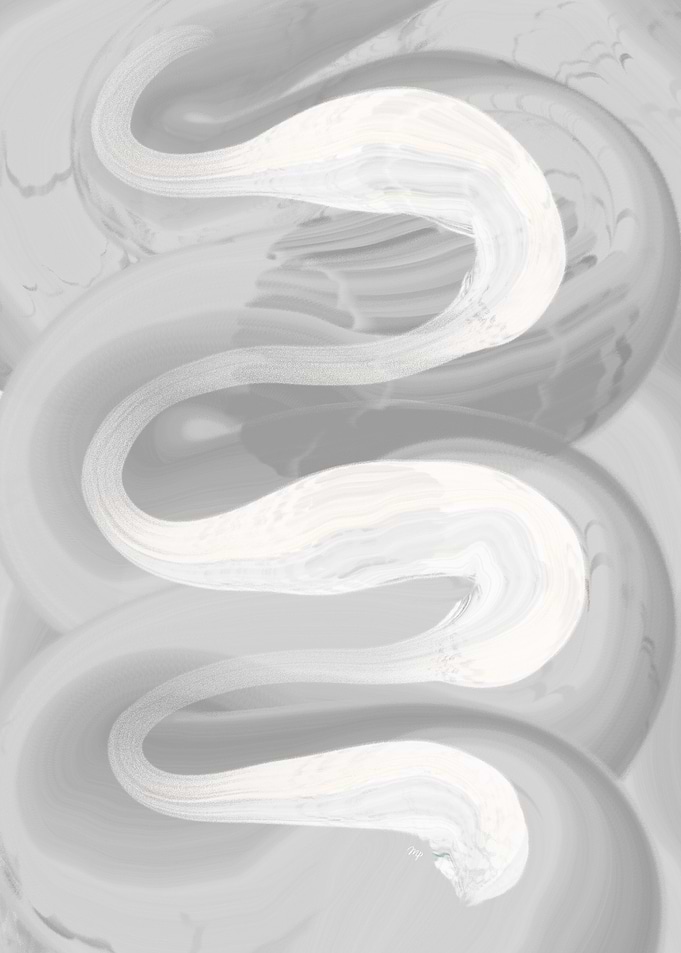 Abstract Gray Cream