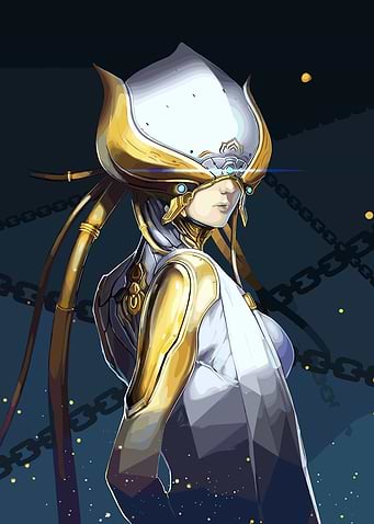 Lotus Warframe Digital Art Portrait
