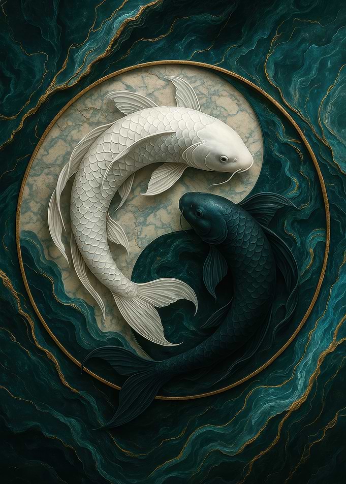 Yin Yang Koi Fish