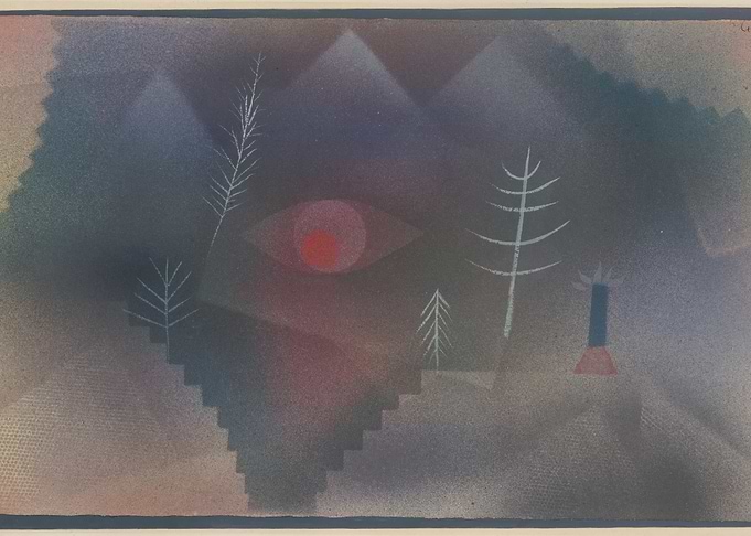 Paul Klee Abstract Landscape with Eye and Trees