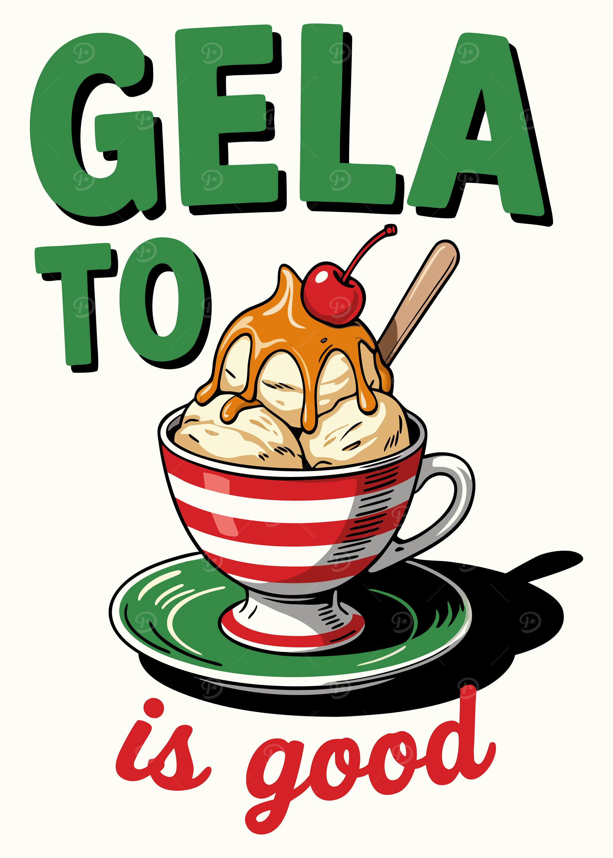 Gelato is Good Illustration
