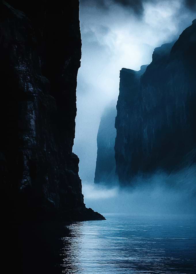 Misty Fjord Landscape