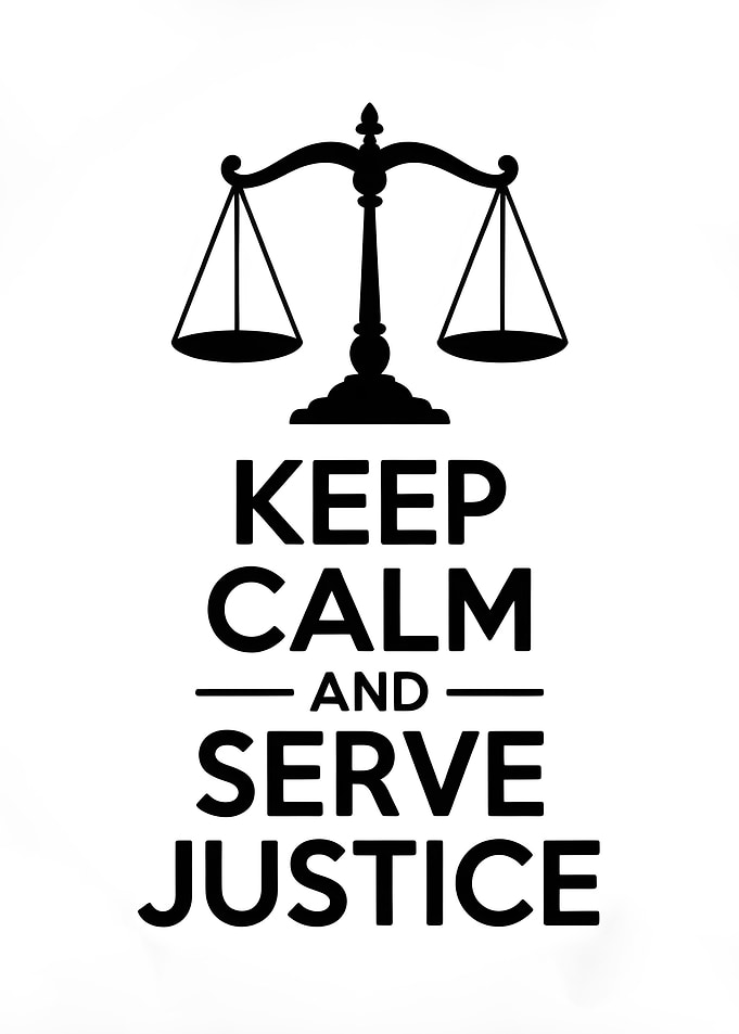 Keep Calm and Serve Justice