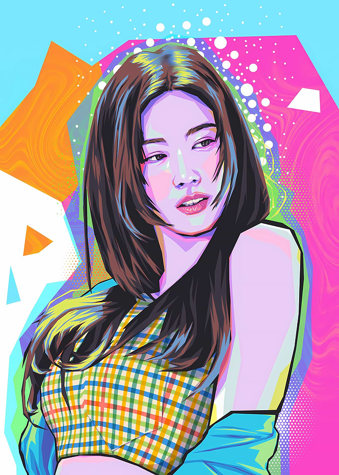 Minatozaki Sana pop art
