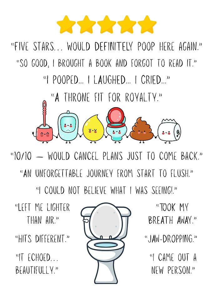 Funny BATHROOM Reviews