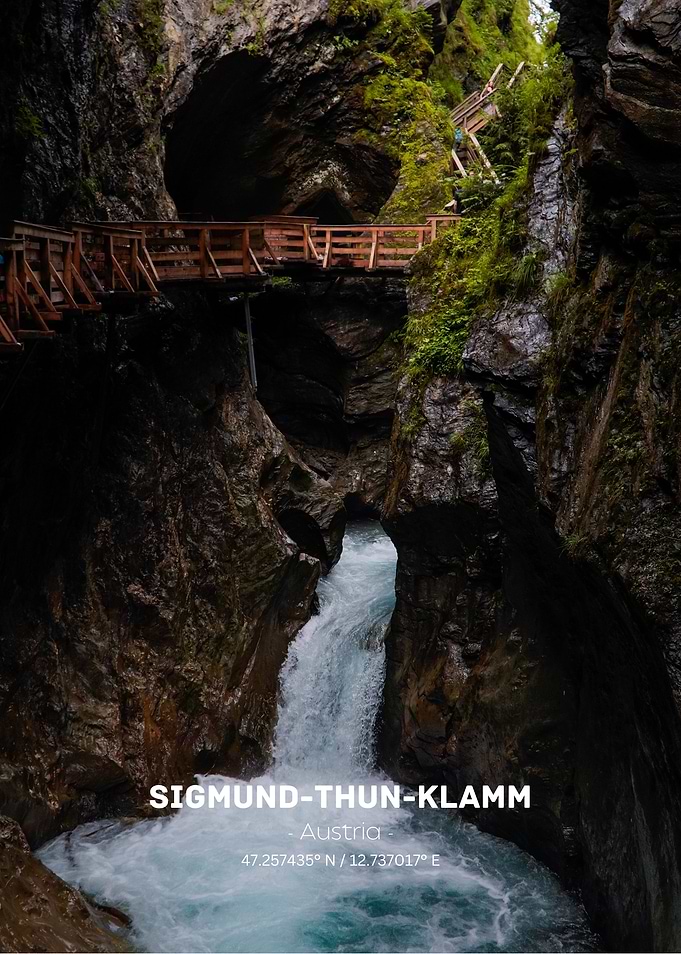 Sigmund-Thun-Klamm Gorge Waterfall Austria