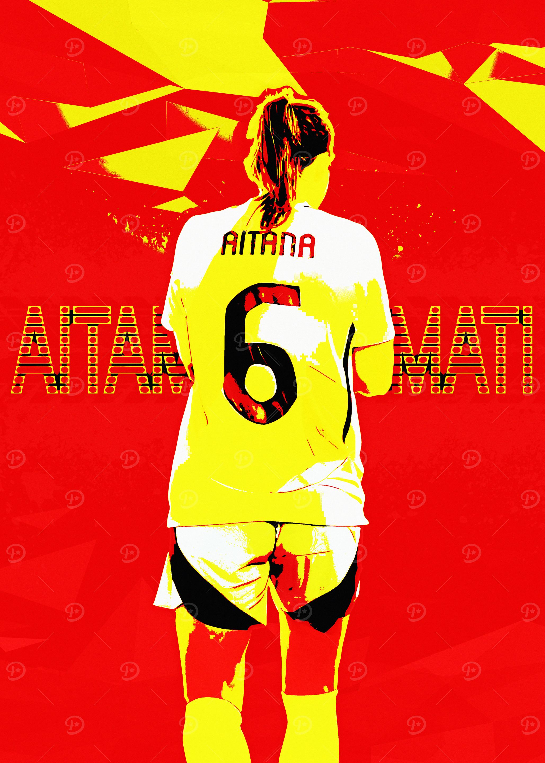 Aitana Bonmati Soccer Player Art