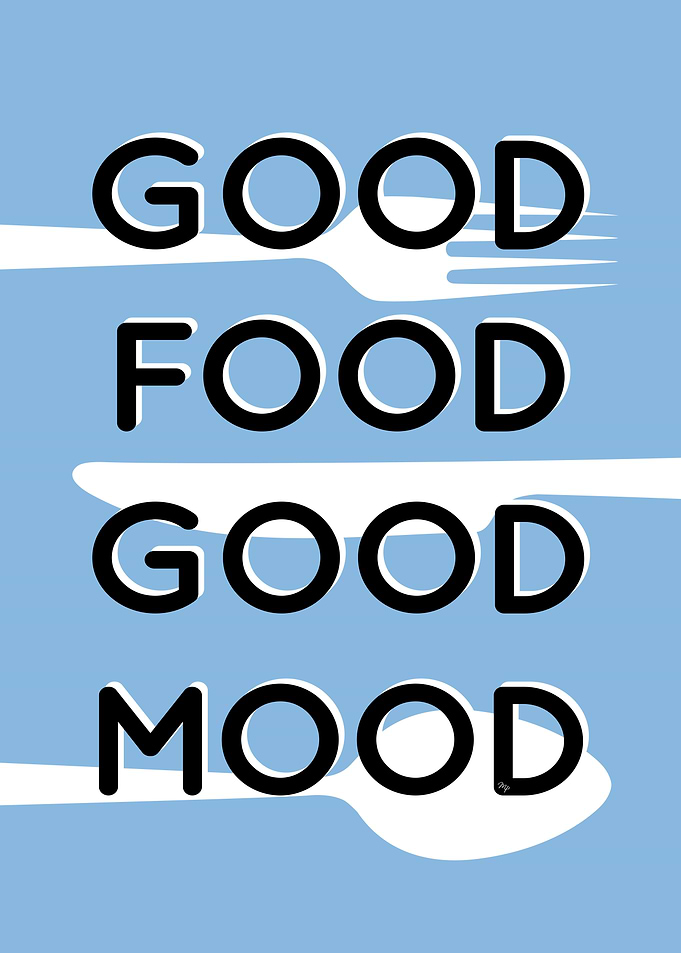 Good Food Good Mood Typography
