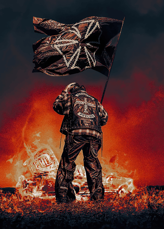 Hardstone Psycho Flag Bearer in Flames