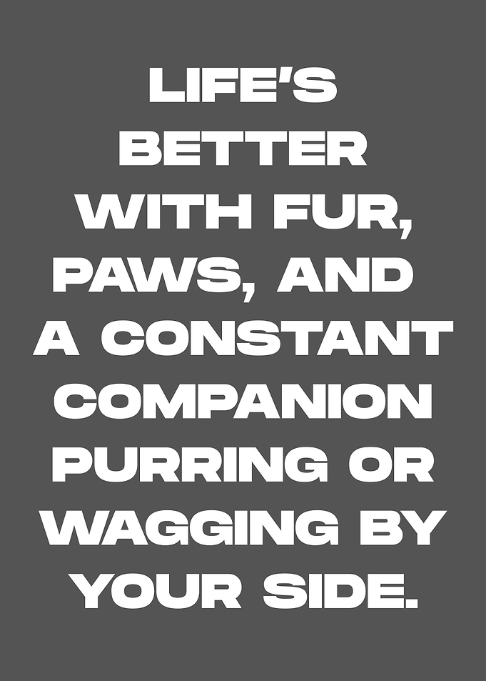 Life's Better With Pets Text Art