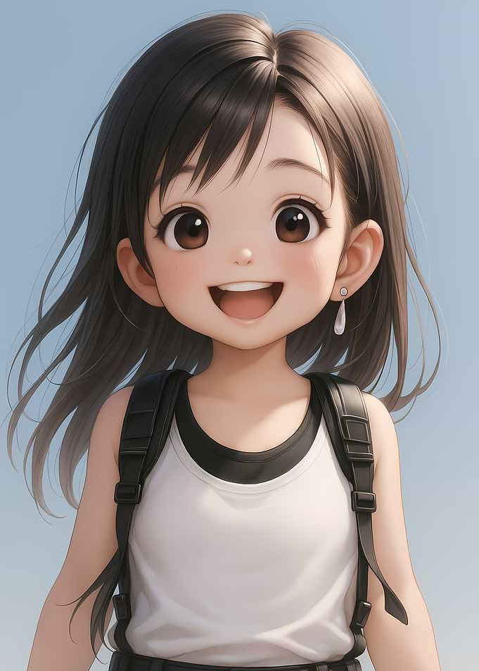 Cute Tifa Lockhart Kid