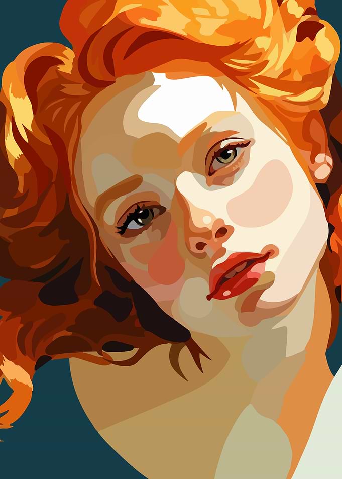 Portrait of a Woman with Red Hair