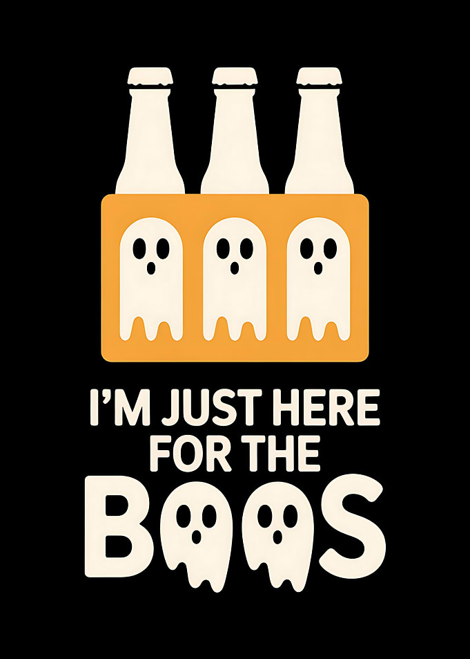 Halloween Boos Beer Funny Graphic