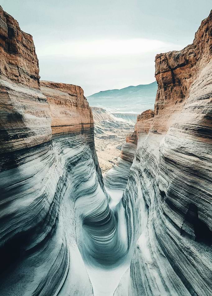 Striated Canyon Landscape