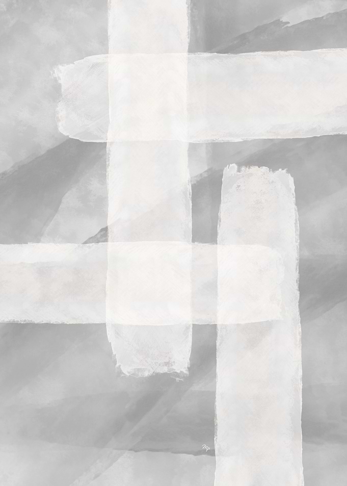 Abstract Plaster Brushstrokes