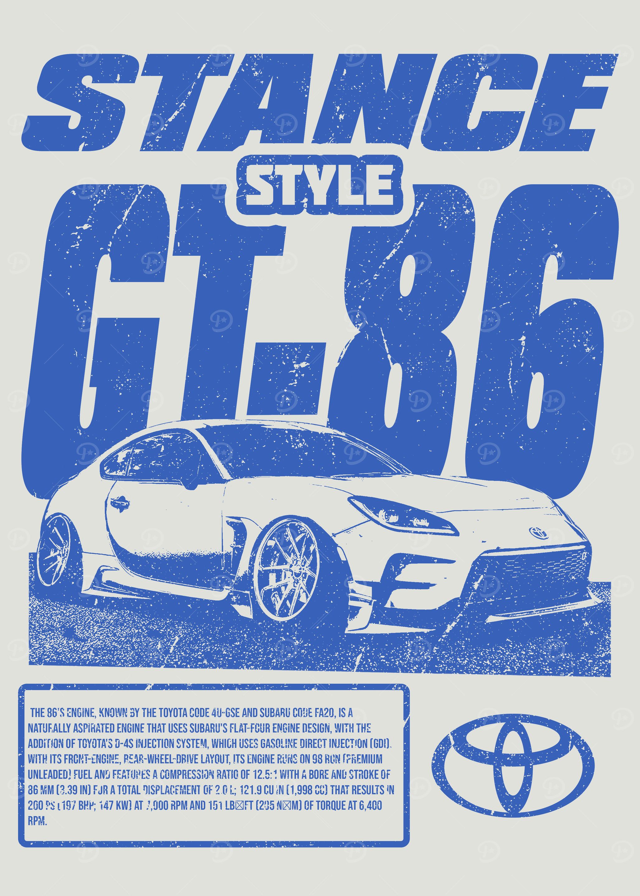 Stance Style GT-86 White Vintage