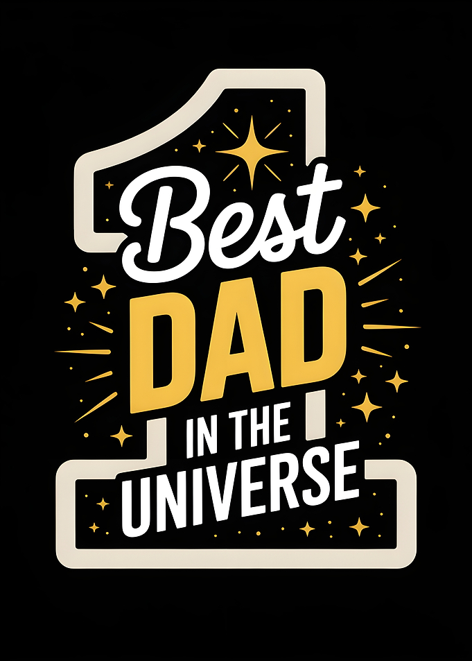 Best Dad in the Universe Graphic