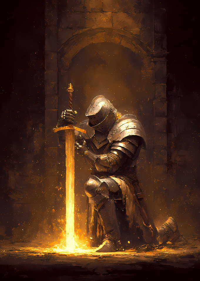 Kneeling Knight