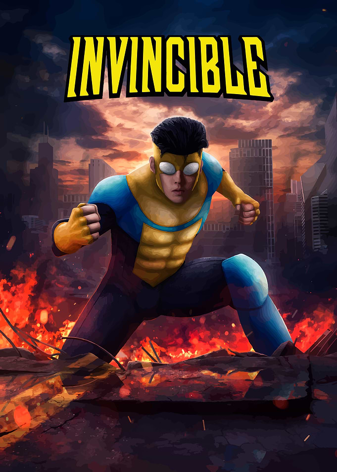 Invincible Superhero Action Scene
