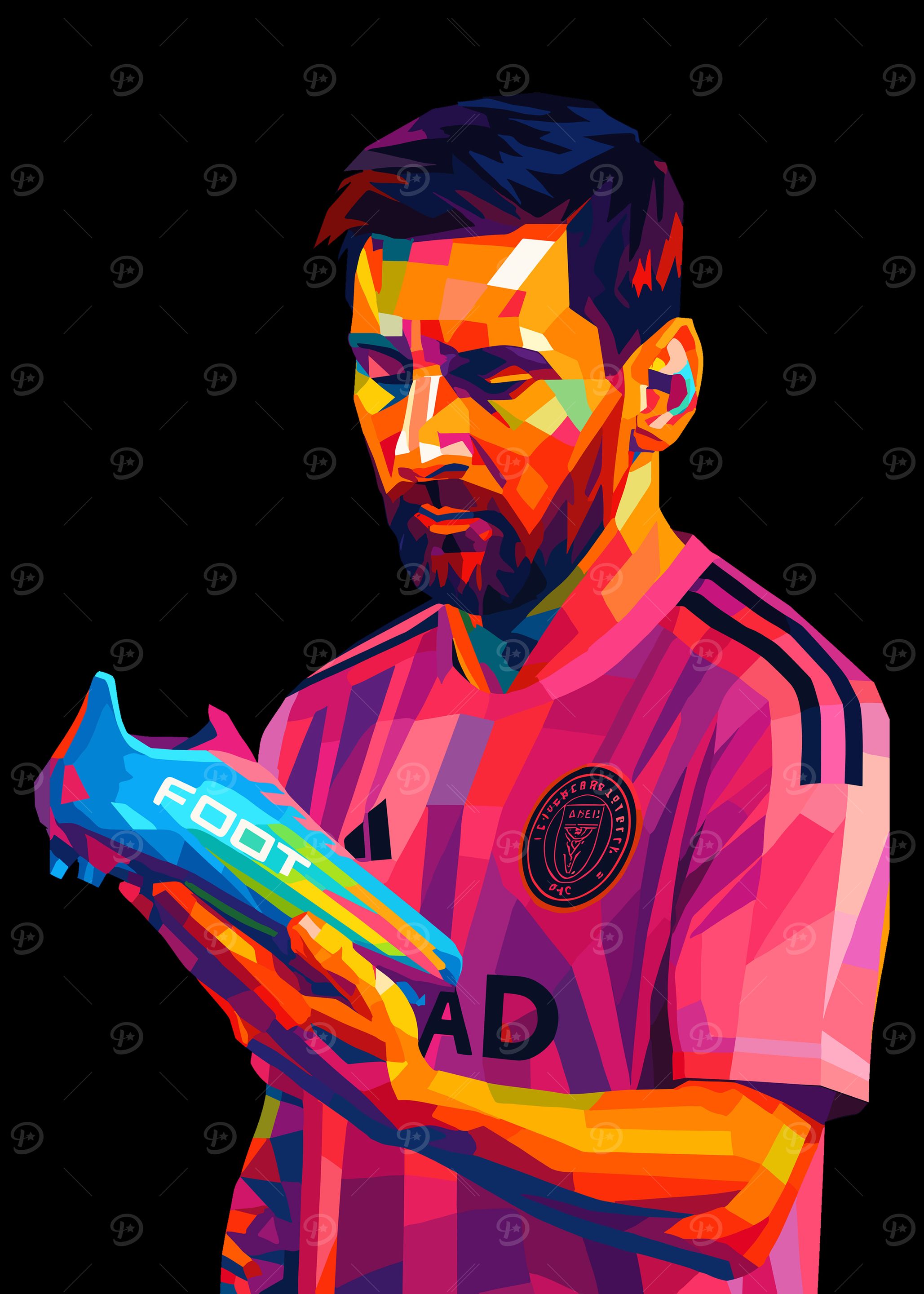 Lionel Messi Pop Art