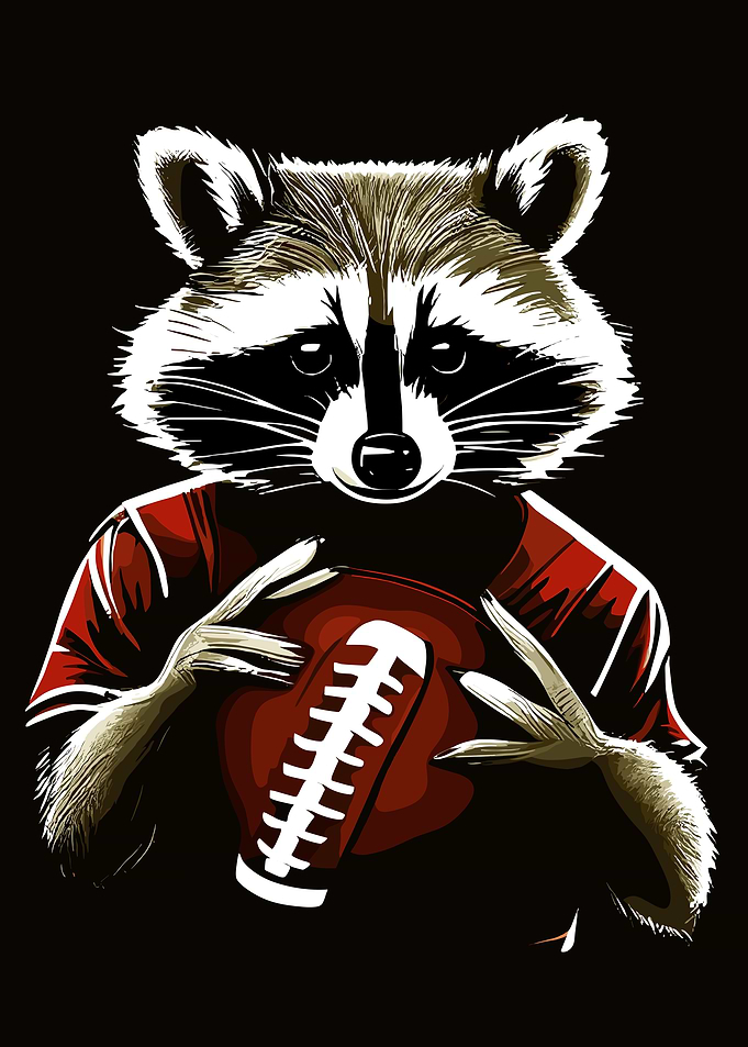 Raccoon - Football Player