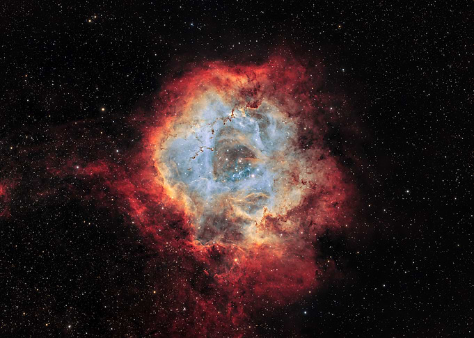 Rosette Nebula in Deep Space