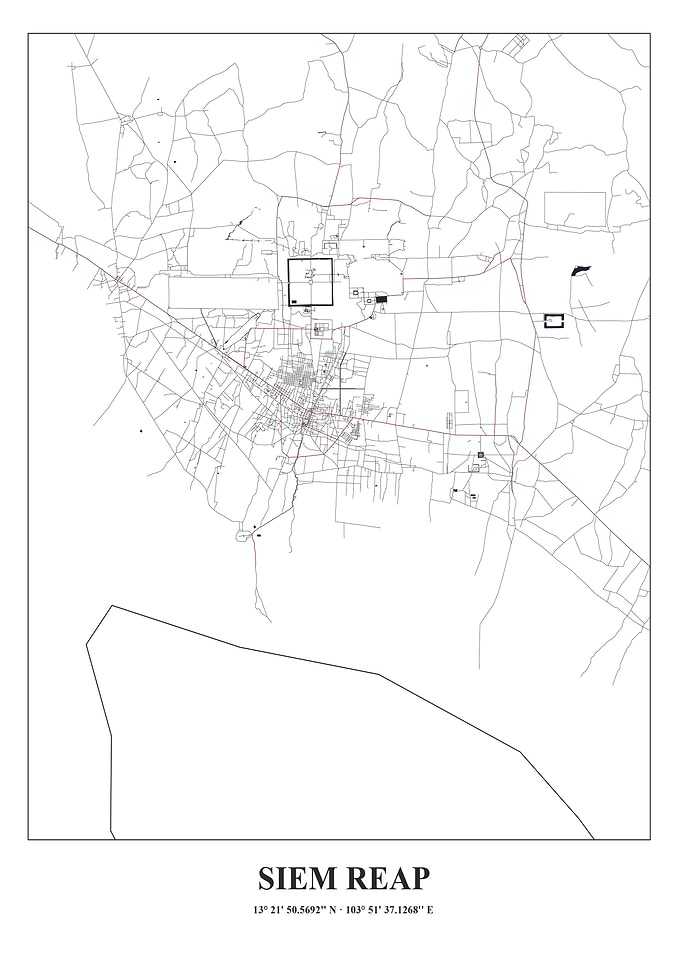 Siem Reap City Map