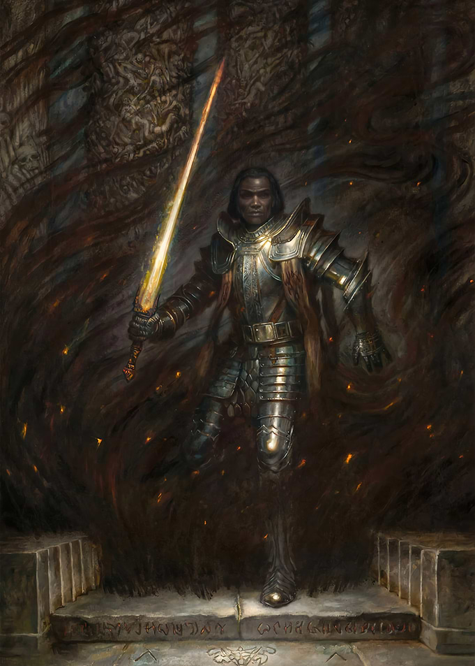 Knight with Glowing Sword