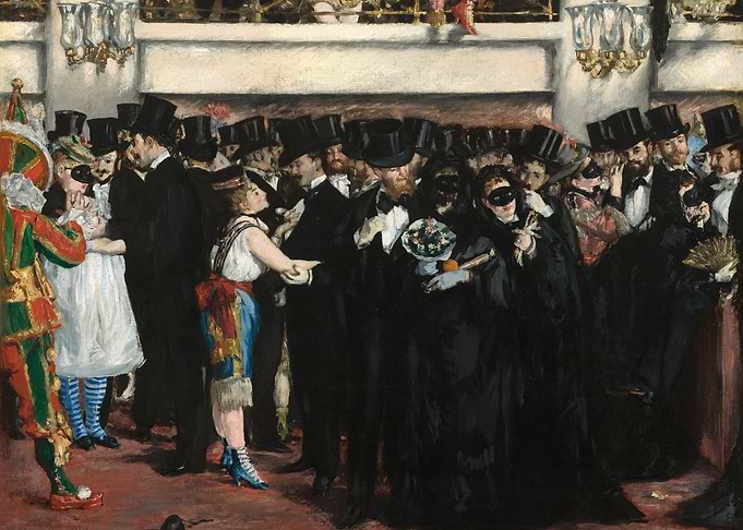 Masked Ball at the Opera Painting