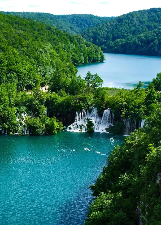 Waterfall in Plitvice Lakes National Park