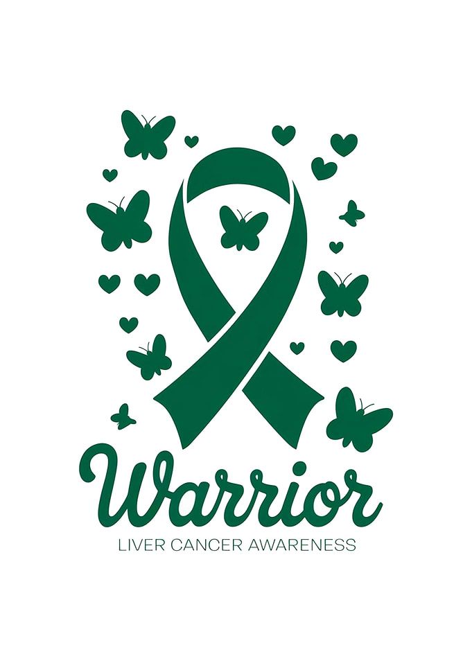Liver Cancer Awareness Warrior Ribbon