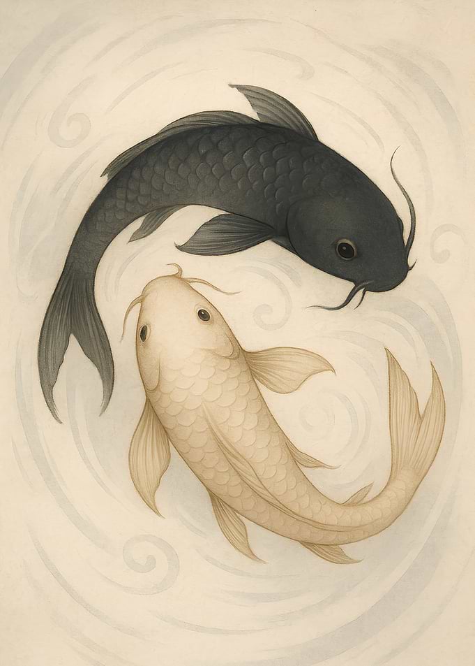 Yin Yang Koi Fish