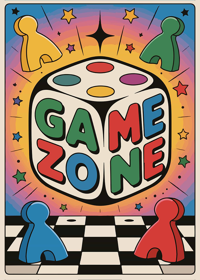Game Zone Retro Poster