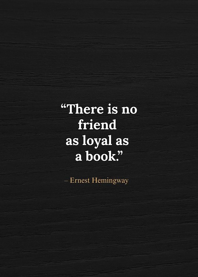 Ernest Hemingway Book Quote