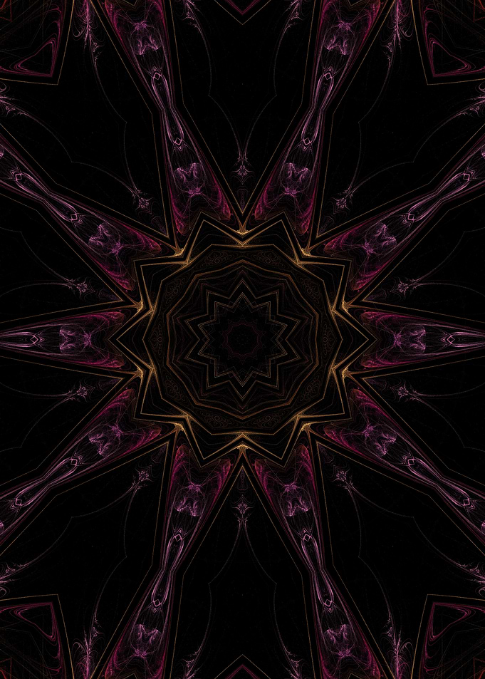 Gold and Amethyst Star