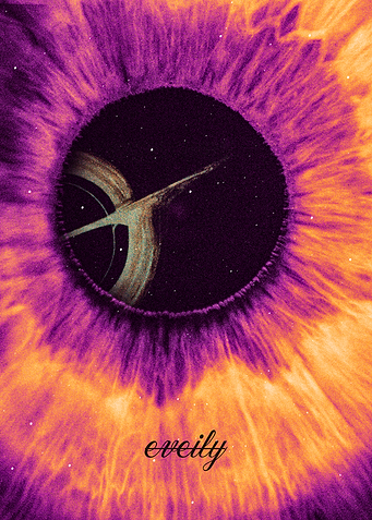 Eye with Saturn and Stars