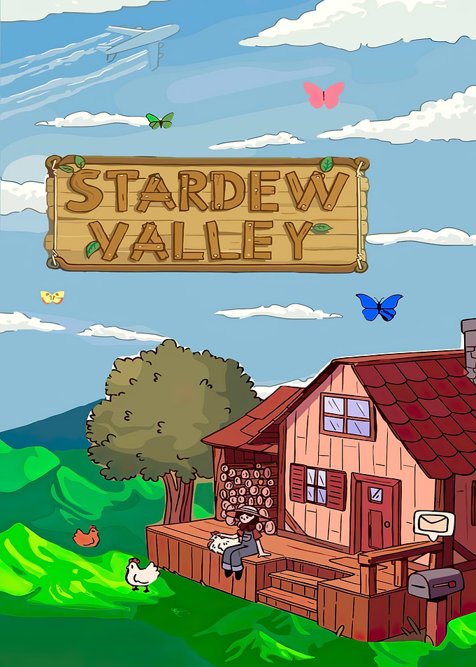 Stardew Valley Farmhouse Illustration