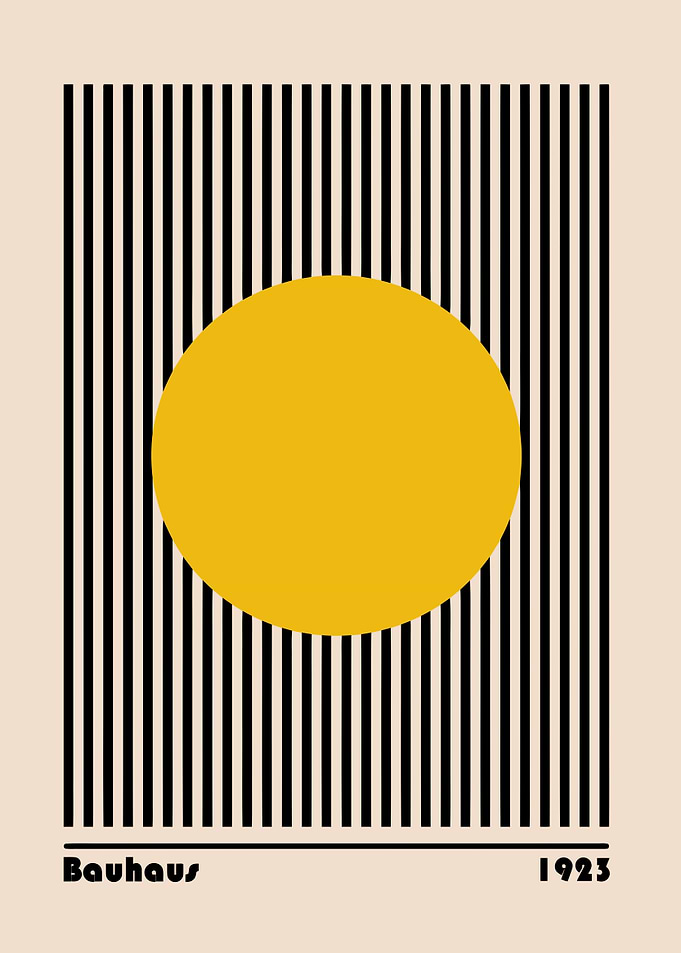 Bauhaus 1923 Minimalist Art Print