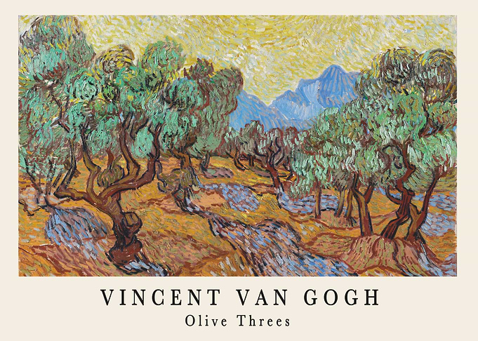 Vincent Van Gogh Olive Trees Painting