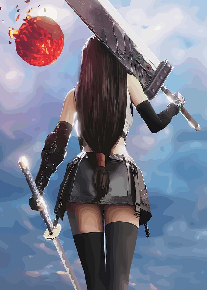 Tifa Lockhart with Buster Sword