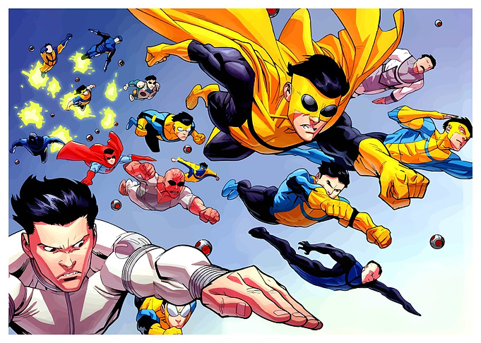 Invincible Comic Book Superhero Team