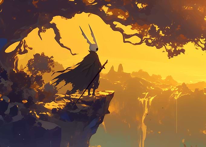 Hollow Knight on Cliff Edge