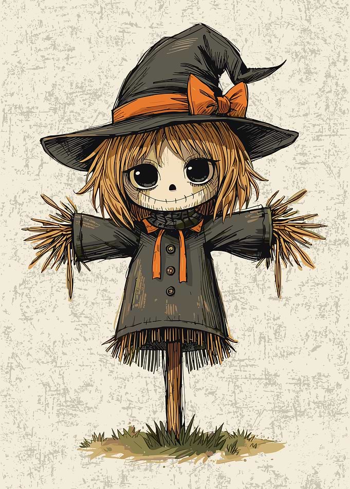 Cute Halloween Scarecrow