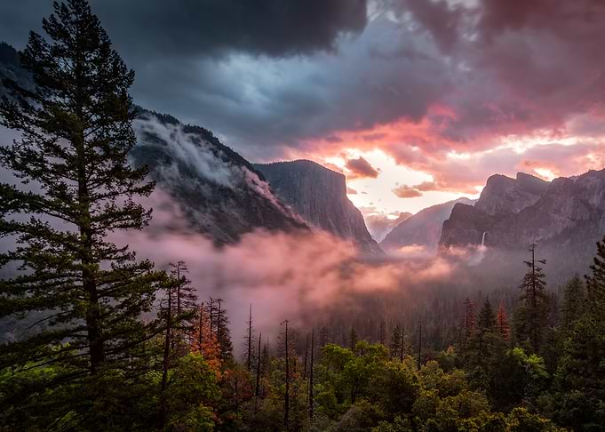 Yosemite Valley at Sunset