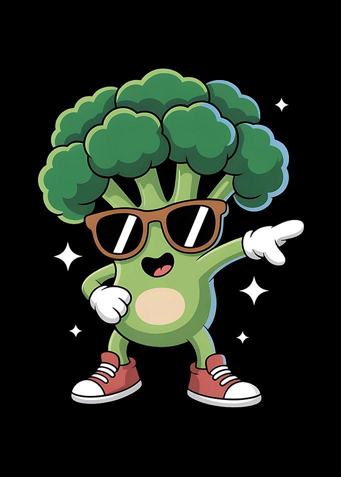 Dancing Broccoli Cartoon
