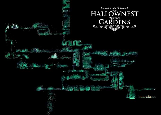 Hollow Knight Queen's Gardens Map