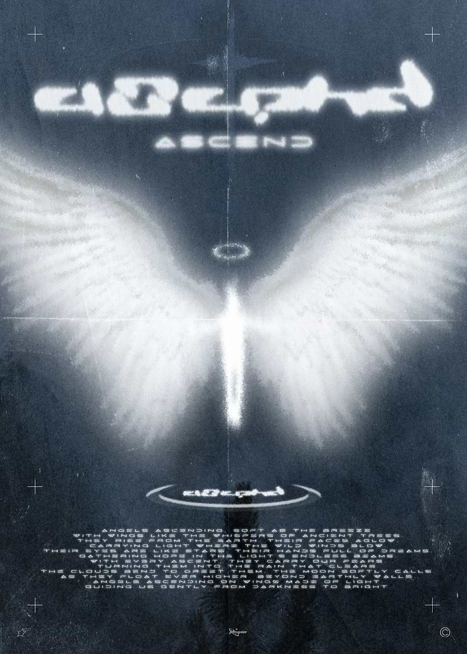 Ascend Angelic Wings Poster