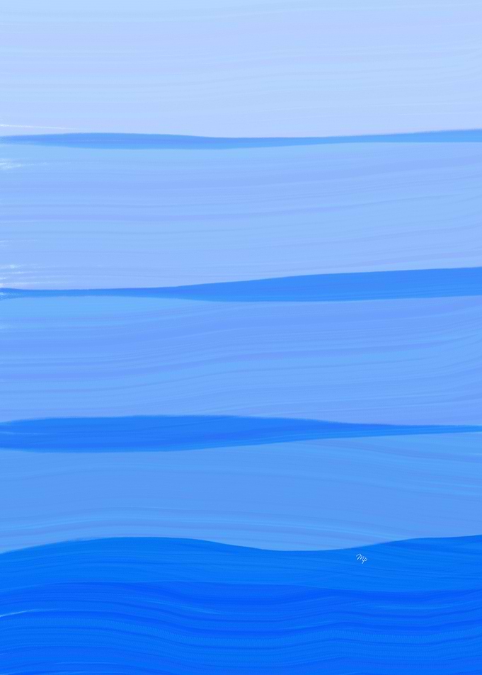 Abstract Blue Summer Sea